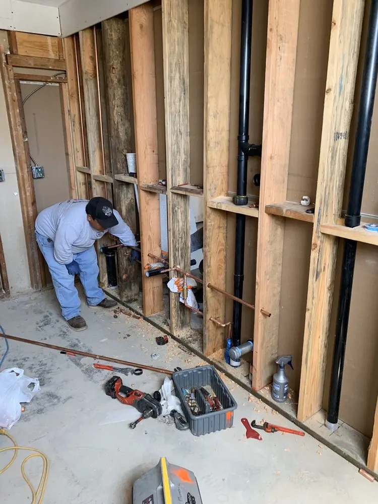Commercial rough-in plumbing for Gas Line Repair in Barberton